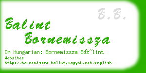 balint bornemissza business card